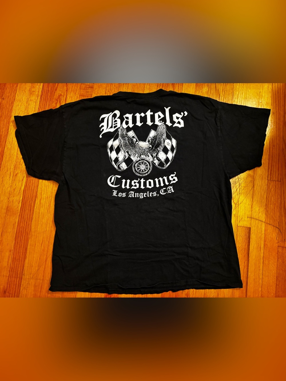 Gildan Bartels Customs Los Angeles CA Double-Sided Graphic Tee Men's 3XL
